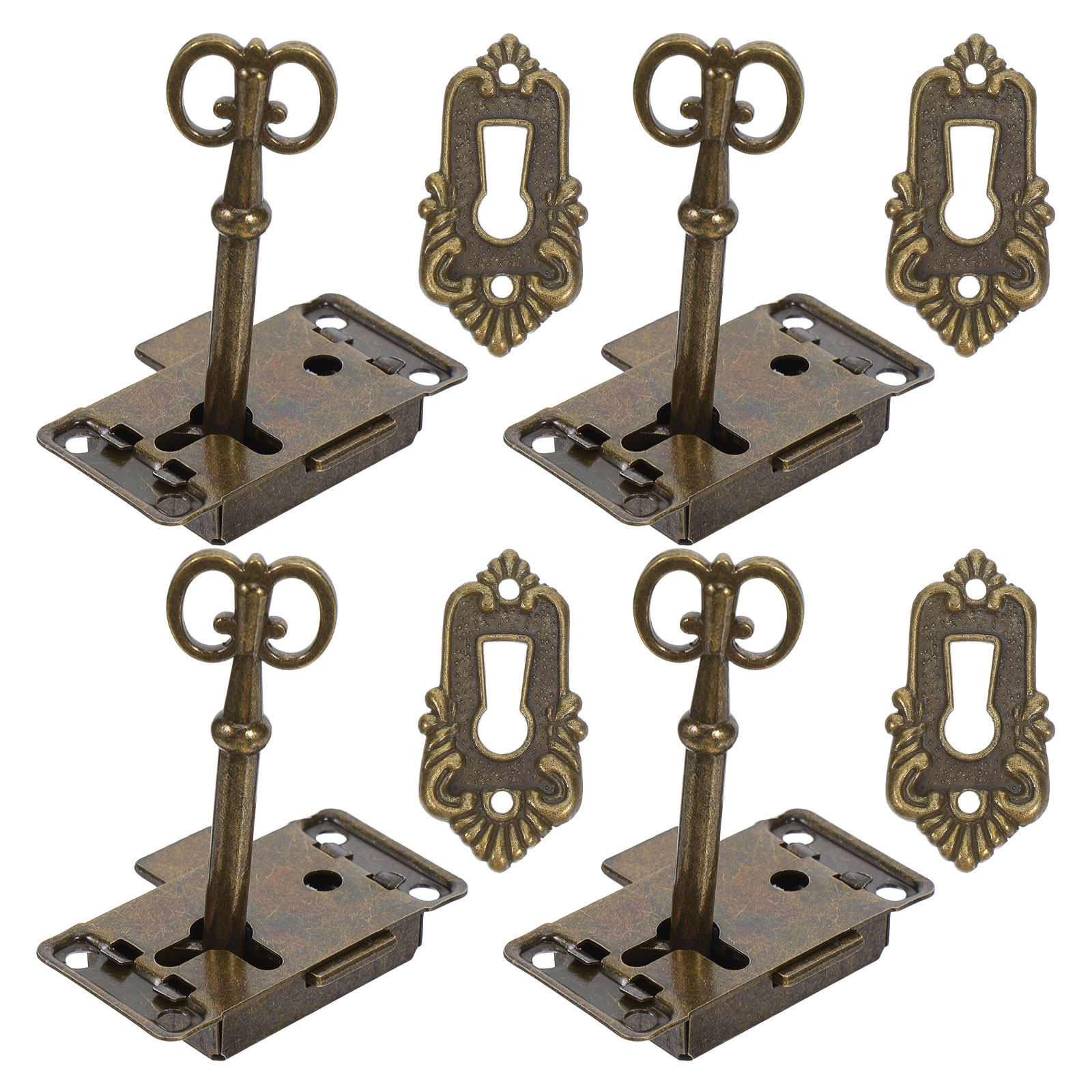 Vintage Furniture Hardware Replacement - 4 Juegos de Cerraduras de Repuesto
