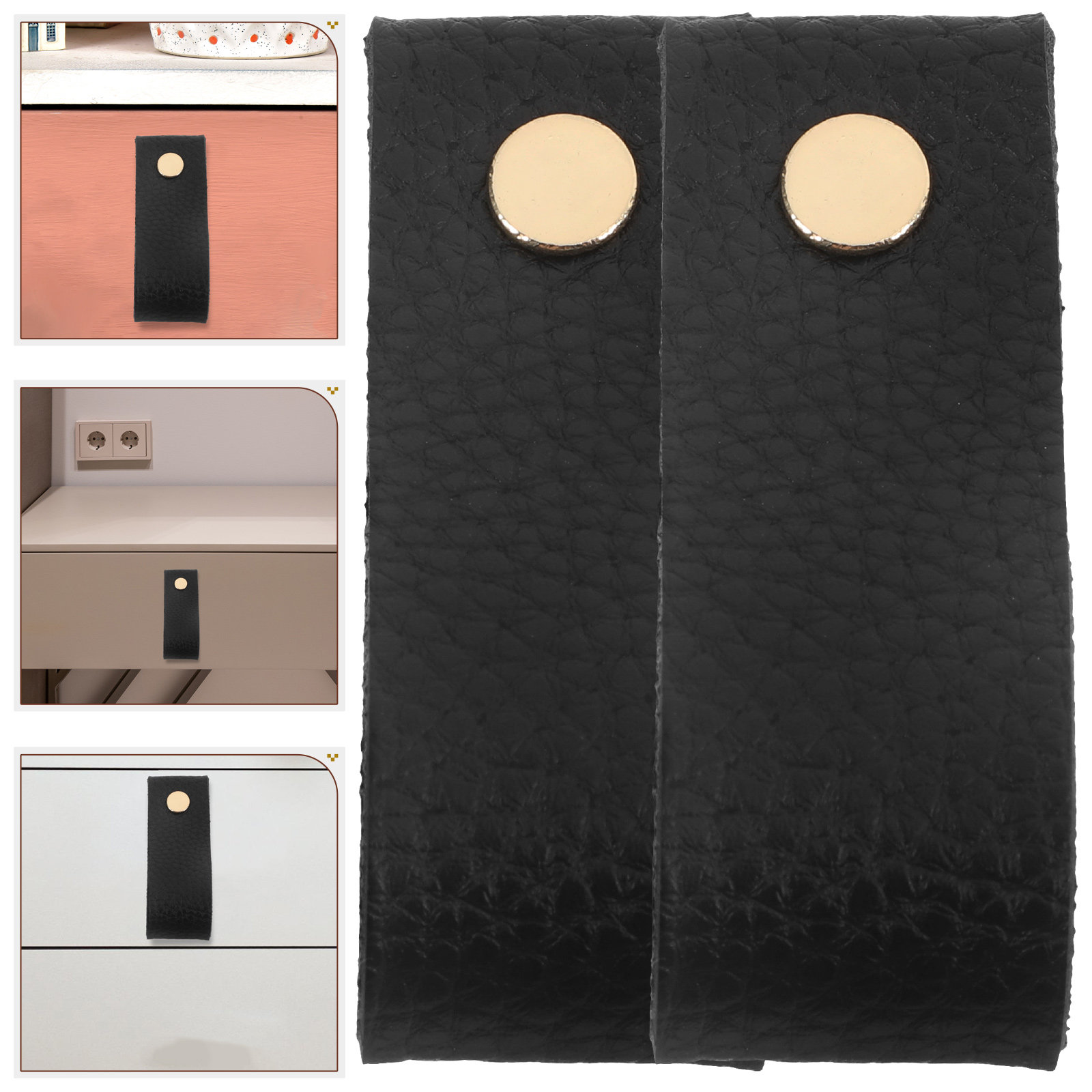 Vintage Furniture Hardware Replacement - 12 tiradores de PU vintage para