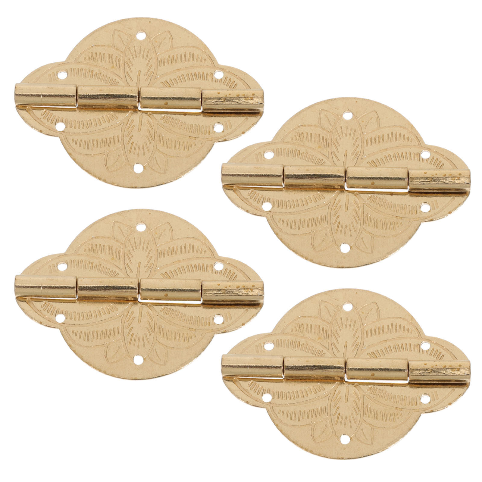 Vintage Furniture Hardware Replacement - 4 bisagras para cajas de joyería,