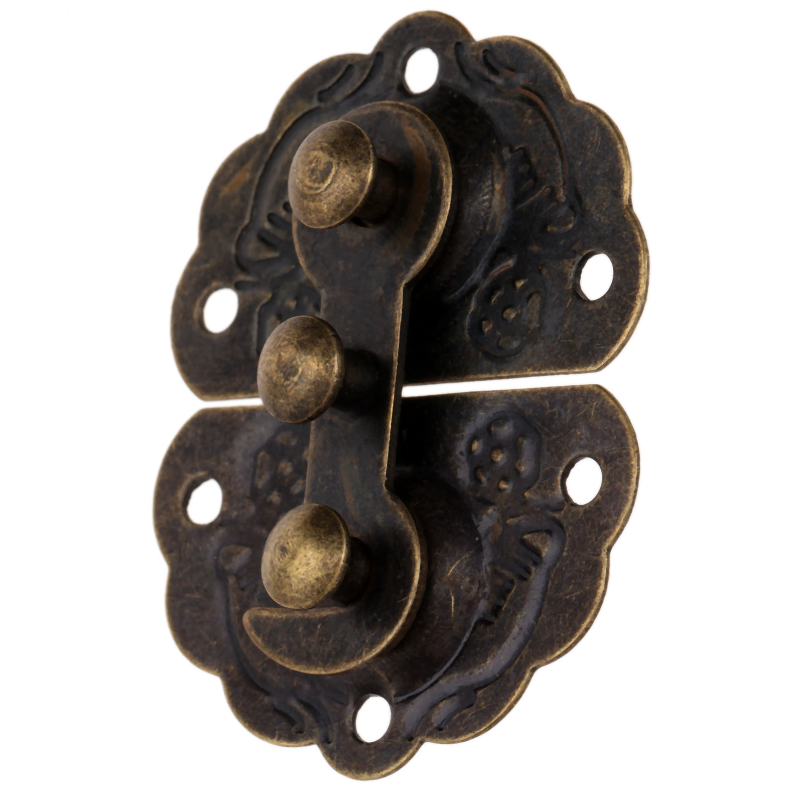 Pestillo de caja de bronce ant - Furniture Hardware Decorative reseña y precio