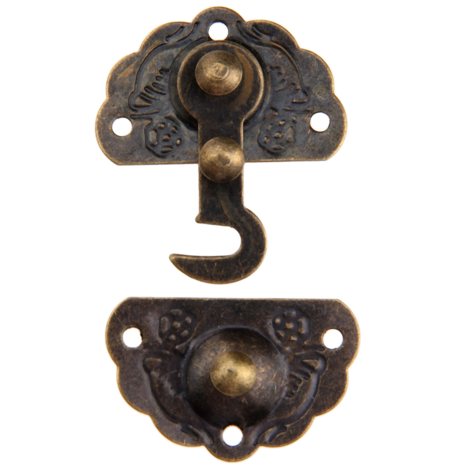 Pestillo de caja de bronce ant - Furniture Hardware Decorative reseña y precio