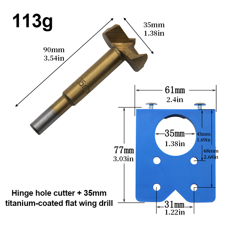 Plantilla de perforación para  - Furniture Hardware Hinges reseña y precio