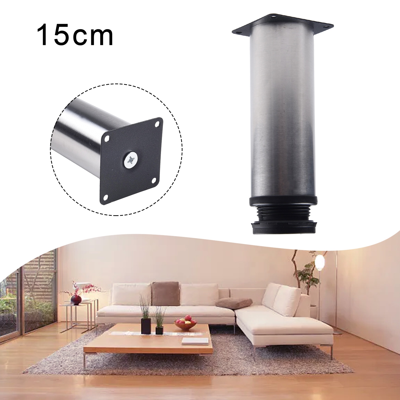 Pata de muebles de acero inoxi - Furniture Hardware For Legs reseña y precio