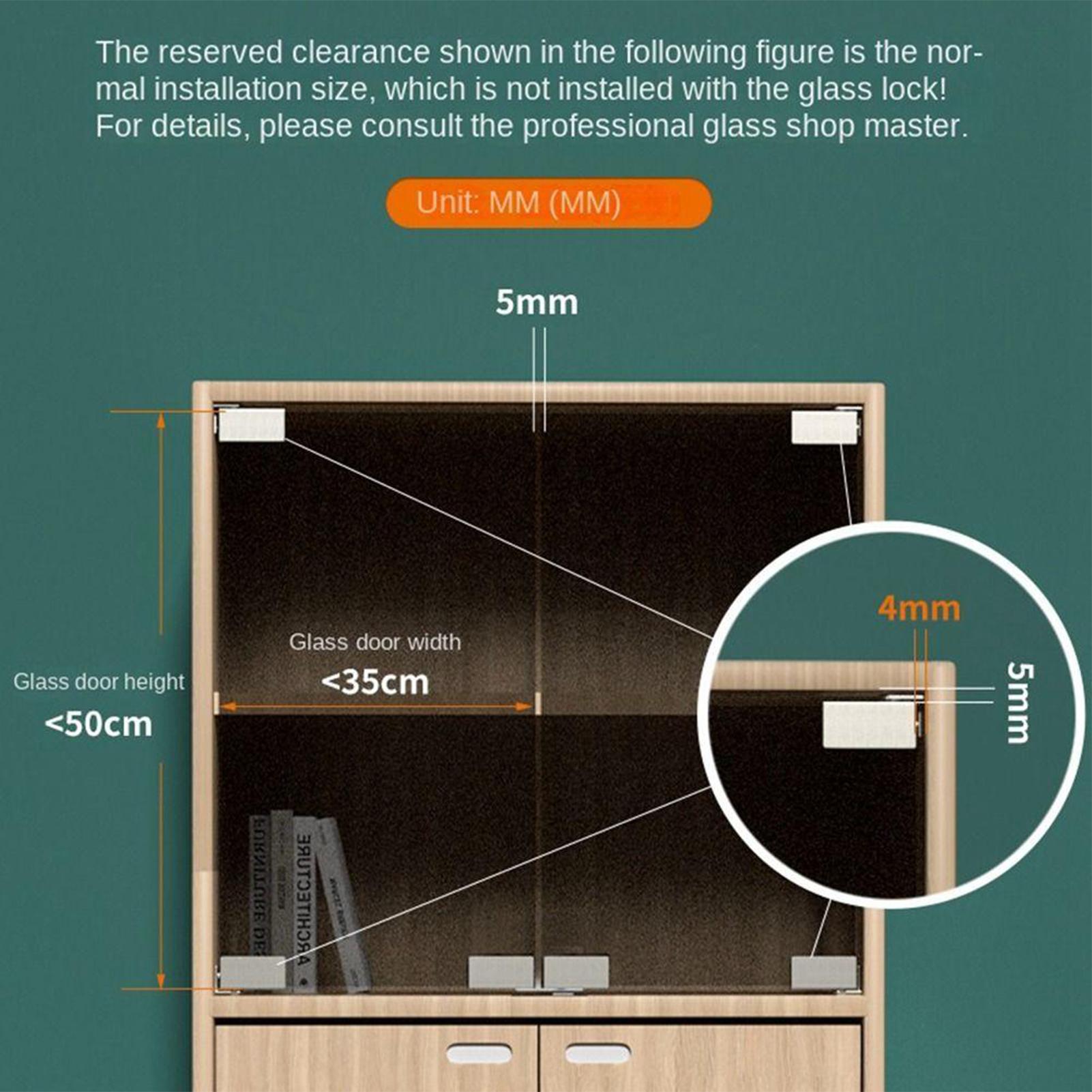 Bisagras de puerta de vidrio n - Furniture Hardware Display reseña y precio