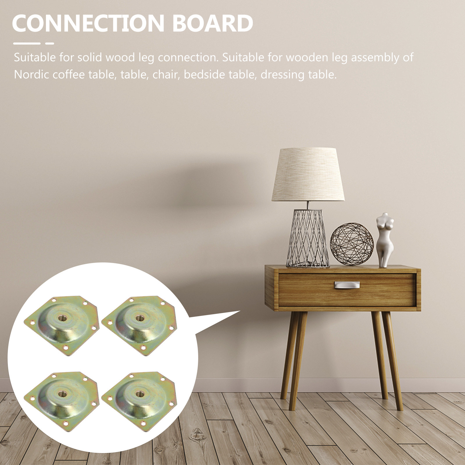 Juego de 4 piezas de placas de - Furniture Leg Set reseña y precio