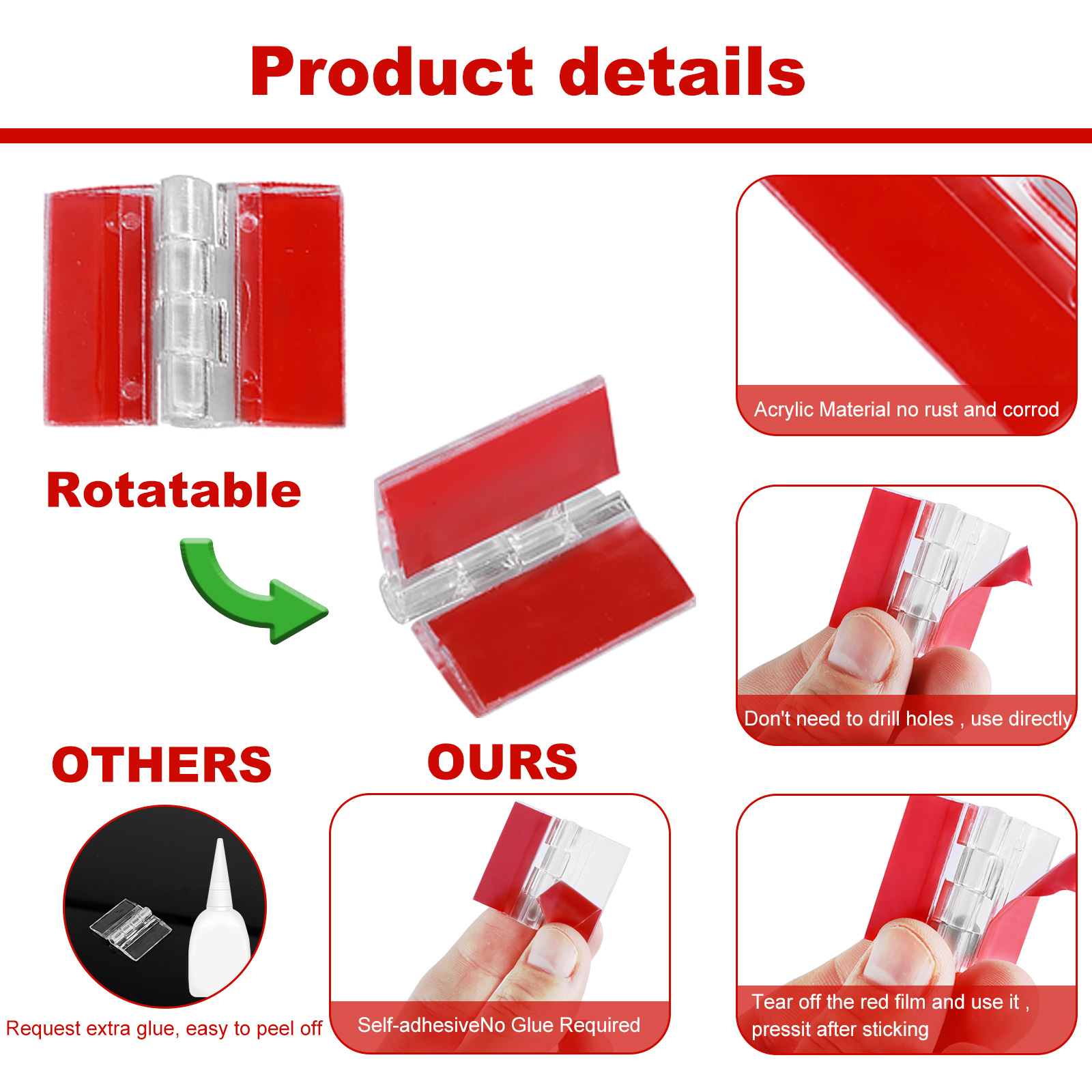 Bisagras plegables transparent - Furniture Hardware Hinges reseña y precio